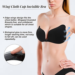 Wing Shape Push Up Bra For Strapless Dresses
