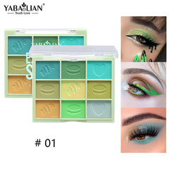 Smokey YABAOLIAN Eyeshadow Palette 9 Colors Eye Makeup Palette