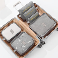 6pcs Travel Storage Bag Portable Clothes and Shoes Packing Bag Set