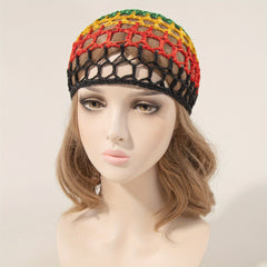 Mesh Crochet Hair Net Knit Snood Hat for Women
