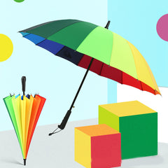 16 Bones Colorful Wind Resistant Umbrella