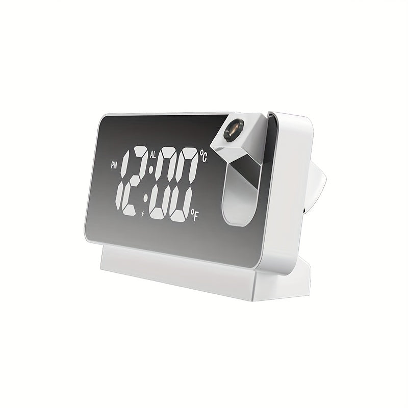 Projection Alarm Clock Digital Wall Clock 180 Projector Dimmer USB Plug