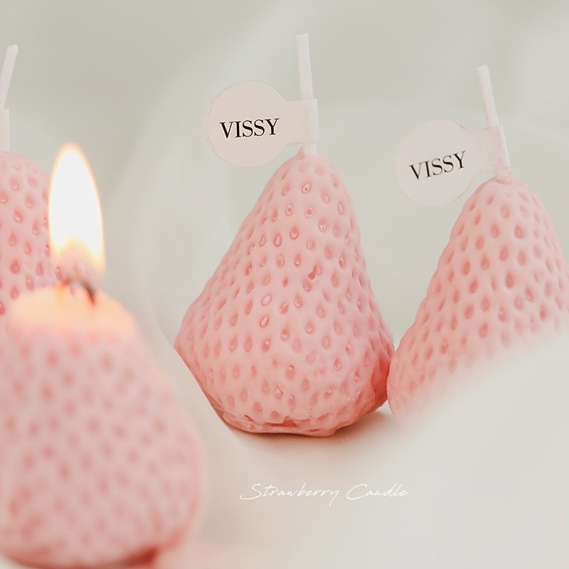 Soybean Strawberry Candles - Perfect Birthday Gift