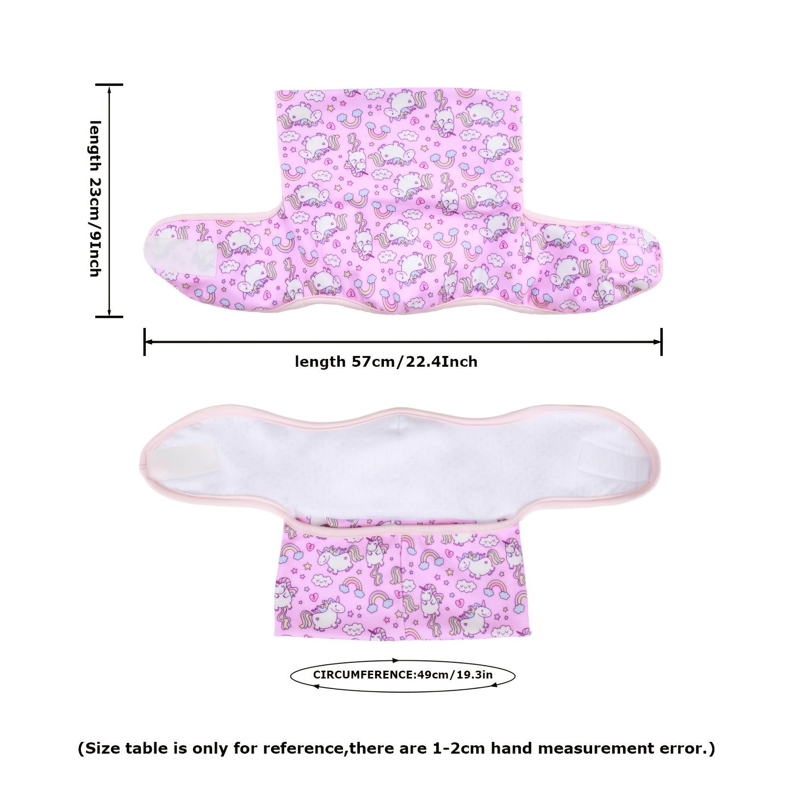 Kids Rainbow Mermaid Unicorn Lollipop Fox Print Fleece Neck Gaiter Balaclava