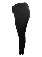 Casual Pants Women's Plus Solid Elastic Drawstring Trousers