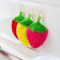 Soft Strawberry Dishcloth for Kitchen Cleaning