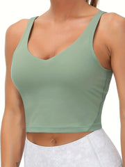Sporty Bra Shockproof Running Fitness Yoga Crop Tank Top
