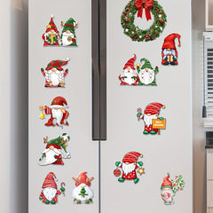 Christmas Garage Door Stickers Fridge Car Body Magnetic Suction Decor Stickers