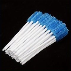 50pcs Eyelash Brushes for Extensions and Makeup, Gentle on Eyes
