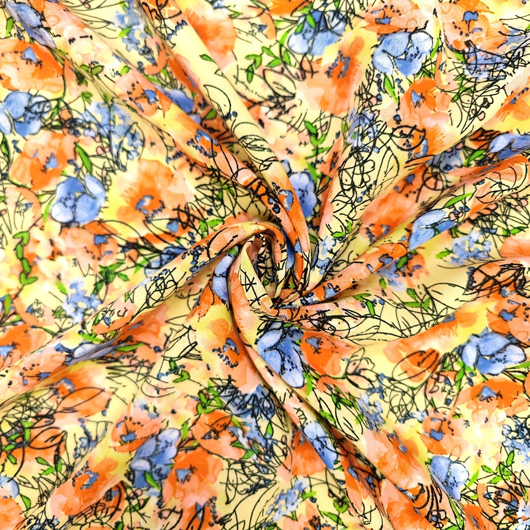1pc Faux Cotton Fabric Diy Cloth Diy Clothes Pants Dress Fabric