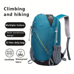 22L Mountaineering Backpack Lightweight Wear-resistant Travel Bag