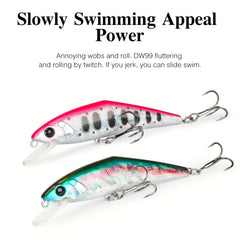 Slow Sinking Minnow Fishing Lure Bionic Wobbler Hard Bait Fishing Gear