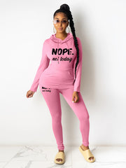 Nope Not Today Print Two Piece Set