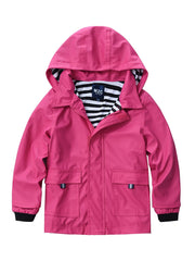 Kids Waterproof Windbreaker Jacket with Hooded Coat