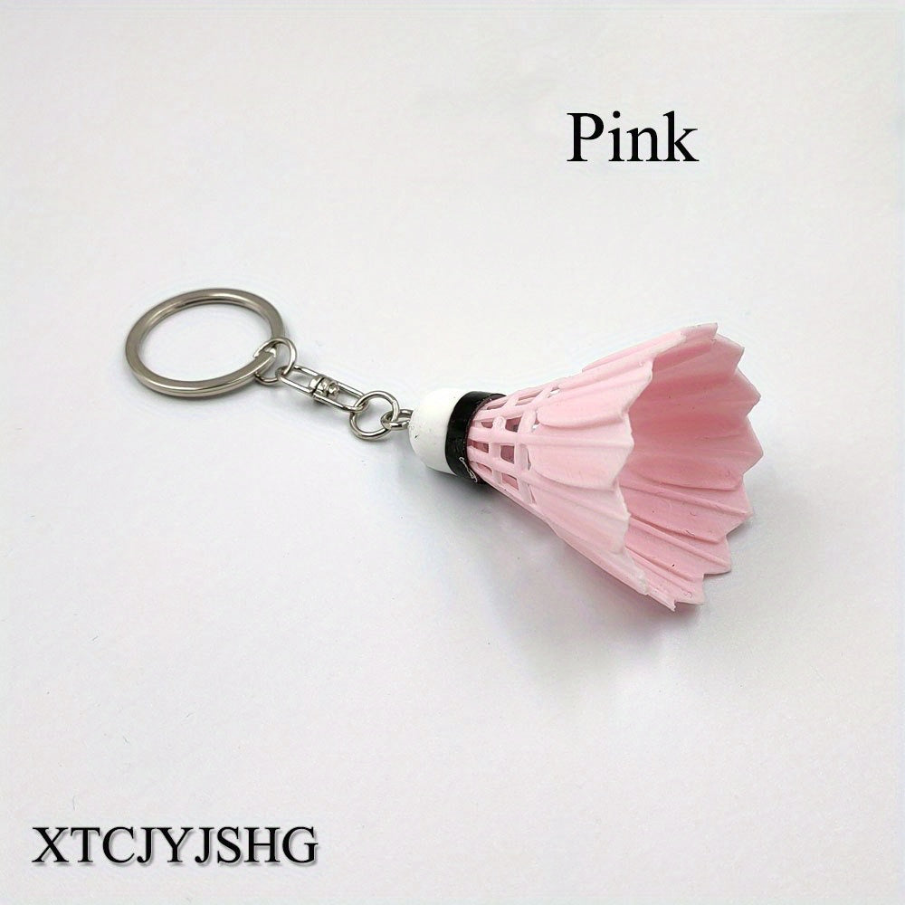 Shuttlecock Keychain Badminton Key Chain Pendant Gift