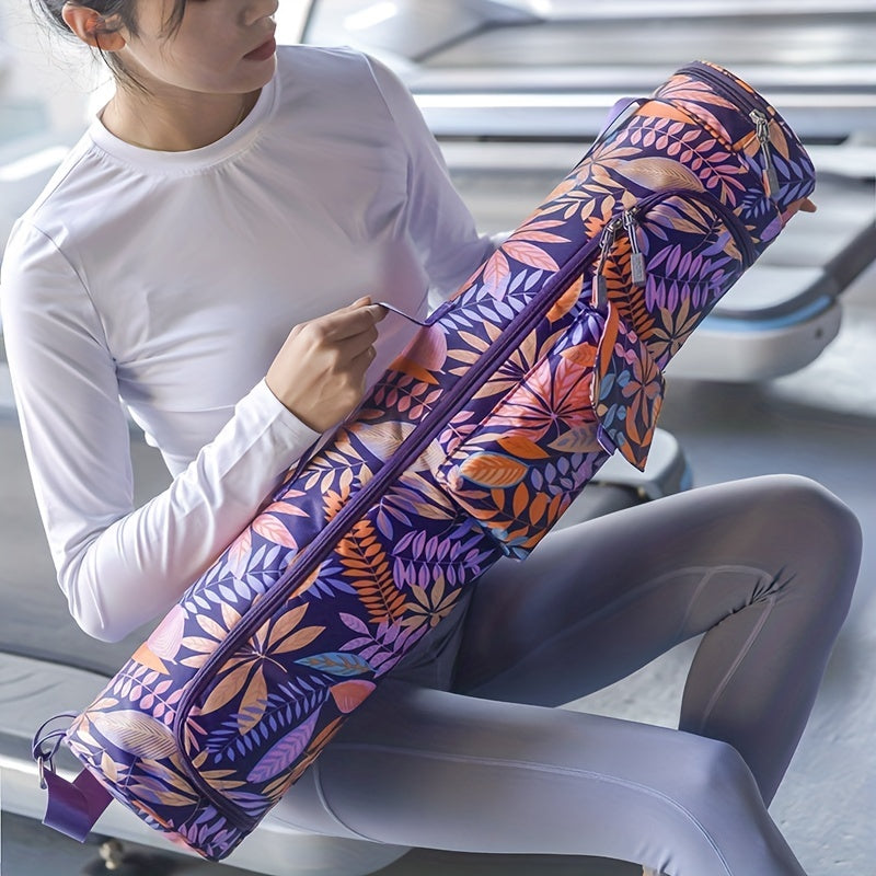 Waterproof Yoga Mat Bag with Adjustable Straps and Pockets