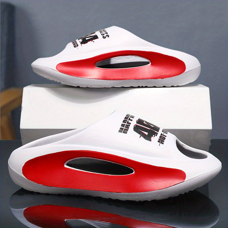 Men's Platform Slides Comfortable Non Slip Cloud Slippers