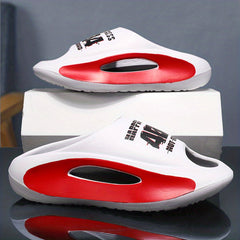 Men's Platform Slides Comfortable Non Slip Cloud Slippers