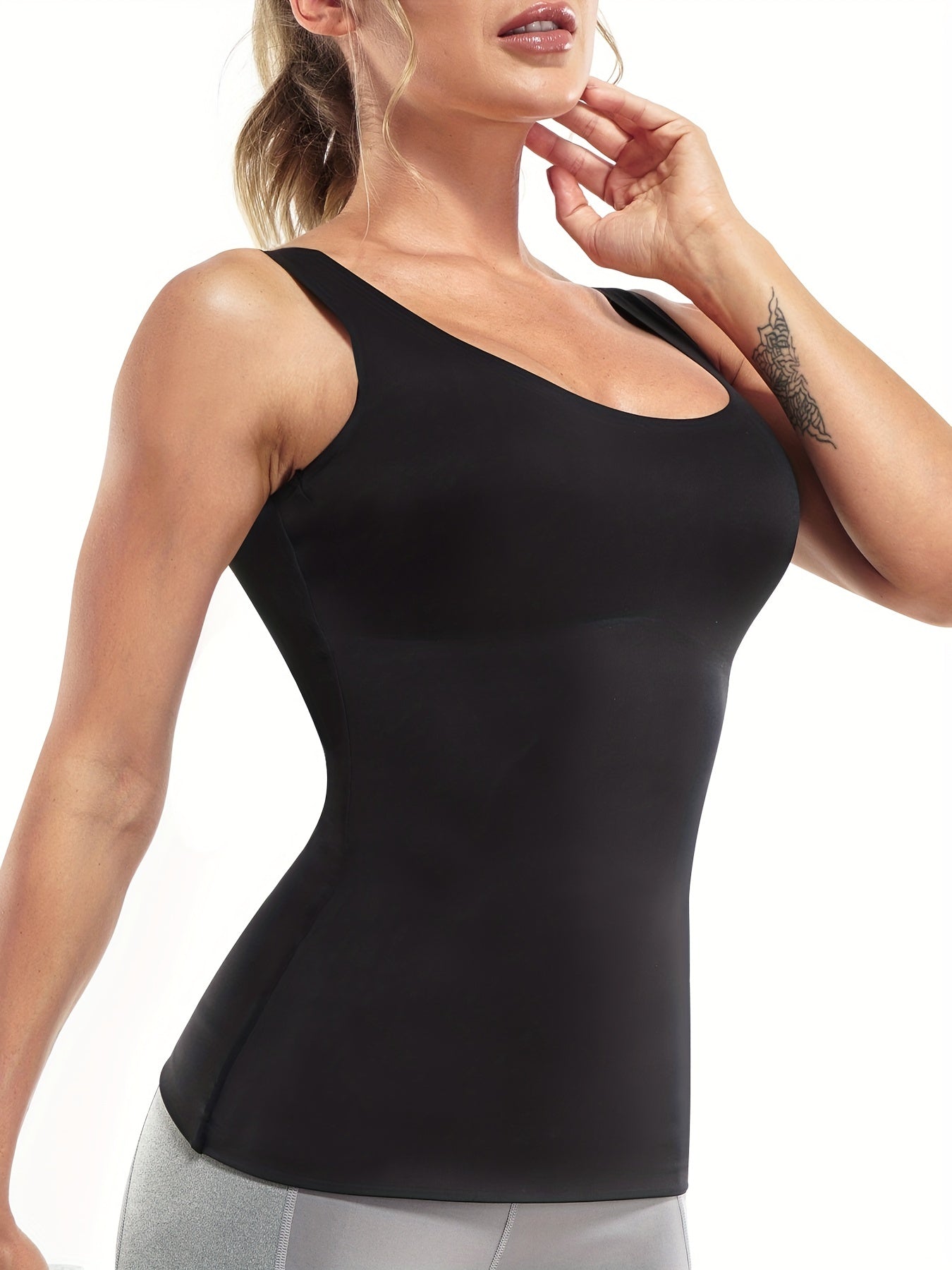 SCARBORO Seamless Shaping Vest Tummy Control Compression Shaper