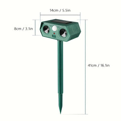 Ultrasonic Solar Rat Repellent Outdoor Motion Sensor