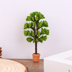 1/12 Dollhouse Tree Potted Plant Green Model Home Decor DIY Toy