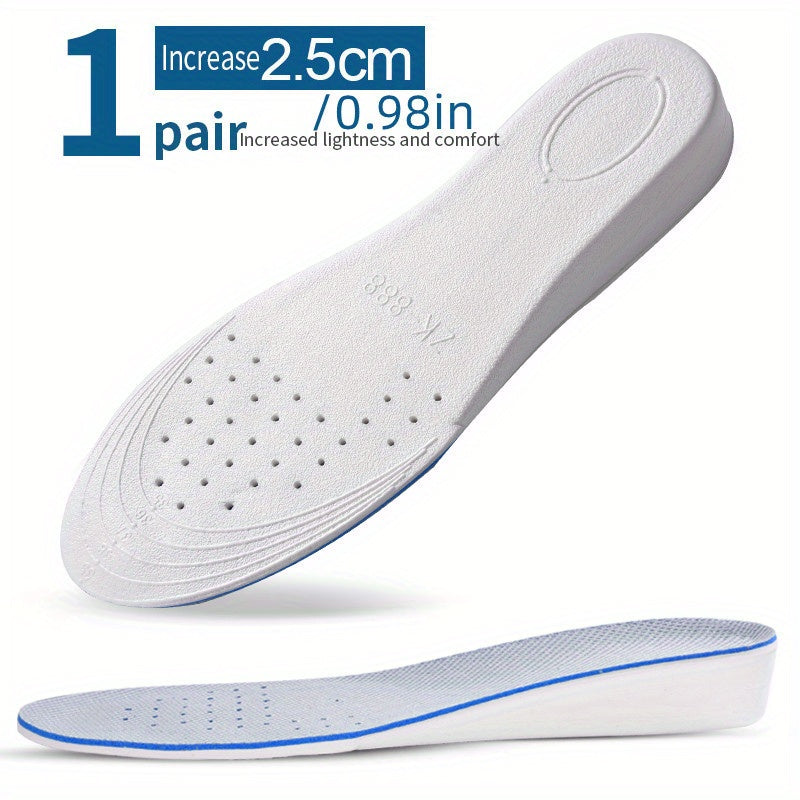 Invisible Height Increase Insoles, 1.5-3 Inch, Unisex, Breathable