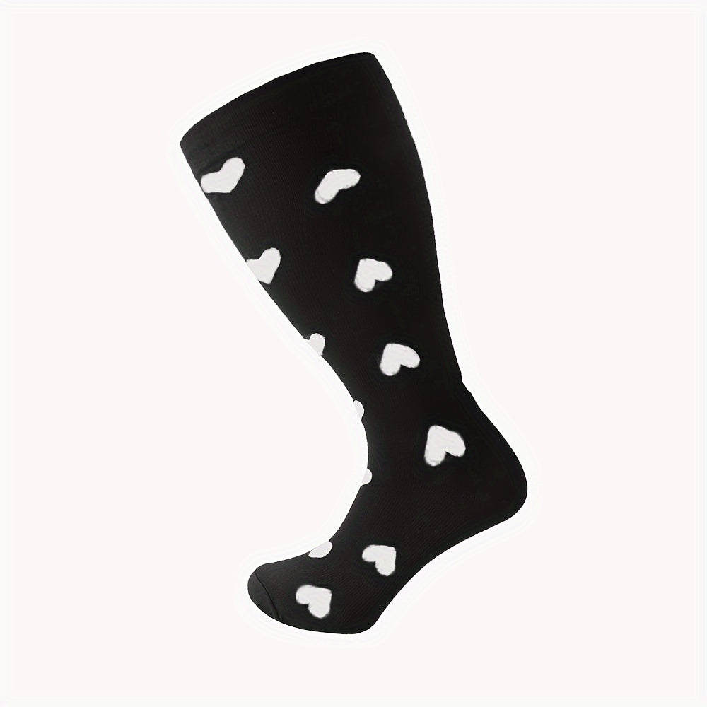 Compression Socks 15-20 mmHg Extra Wide Calf Knee High Stockings