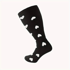 Compression Socks 15-20 mmHg Extra Wide Calf Knee High Stockings