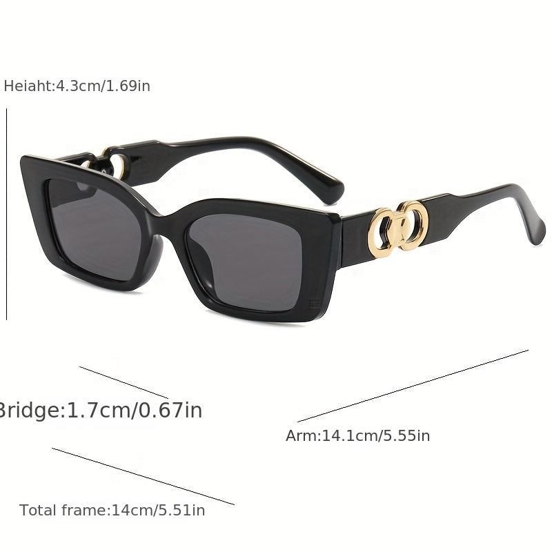 Cat Eye Sunglasses Vintage Rectangle Frame UV400