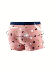 8pcs Boy's Cotton Boxer Briefs Cartoon Pattern Underwear Comfy Kid's Underpants