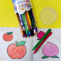 36 Washable Crayons for Kids Non Toxic Easy Clean Art Supplies