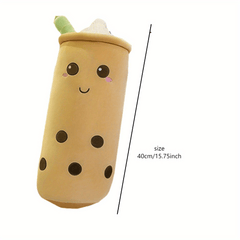 Fruit Milk Tea Cup Pillow Anime Soft and Cozy Home Decor