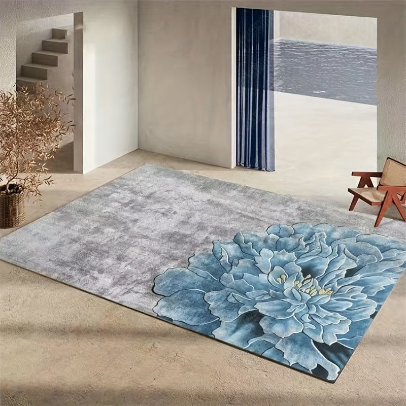 Non Shedding Floral Floor Mat for Modern Home Decor 62.99x78.74 Inches