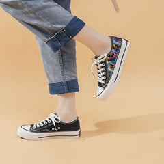 Breathable Low Top Canvas Shoes - Unisex
