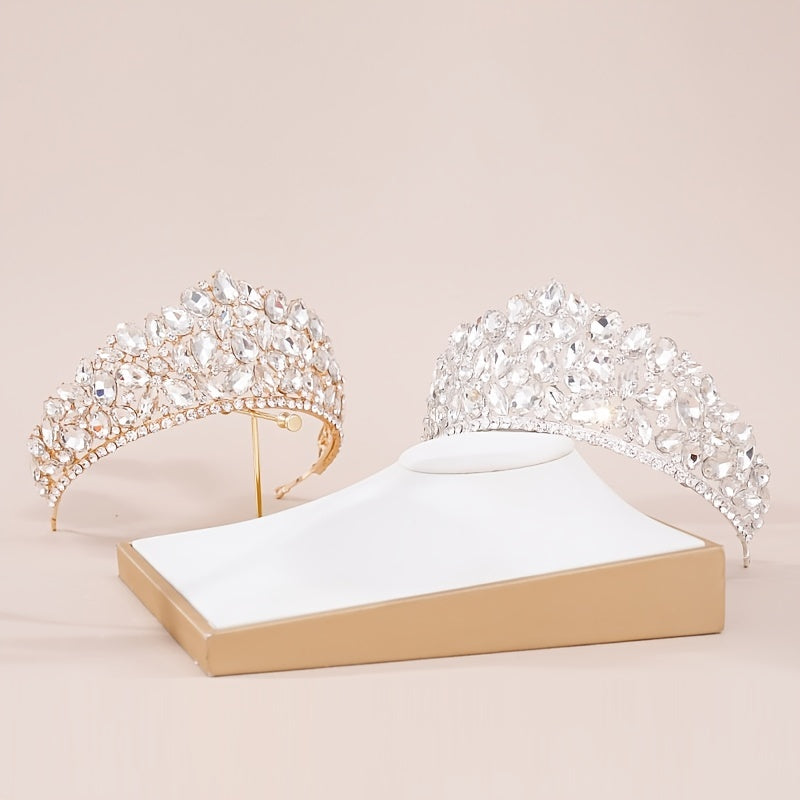 Rhinestone Crown Headband Queen Style Hair Band Hair Accessories