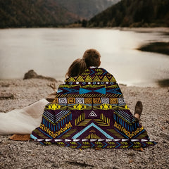 Bohemian Style Printed Blanket Soft And Warm Nap Blanket