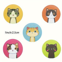 Cat 8 Expressions Stickers Gift Wrapping Stickers