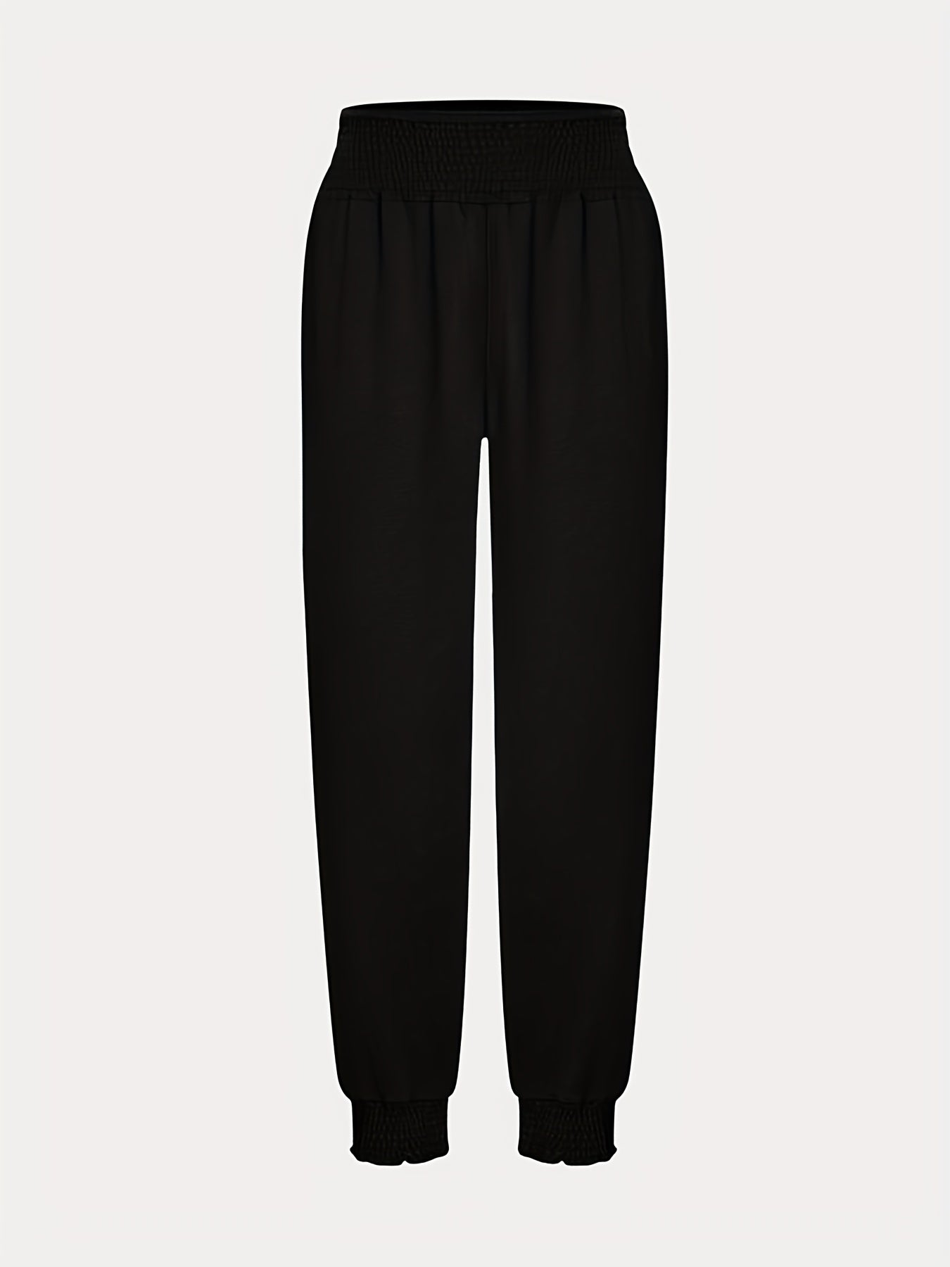 Pleated Yoga Jogger Pants High Stretch Casual Sports Activewear