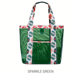 Large Capacity Mesh Beach Shoulder Bag Handbag Travel Storage Bag