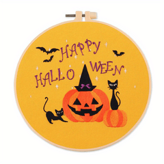 DIY Embroidery Set Halloween Pattern Gift Embroidery Frame