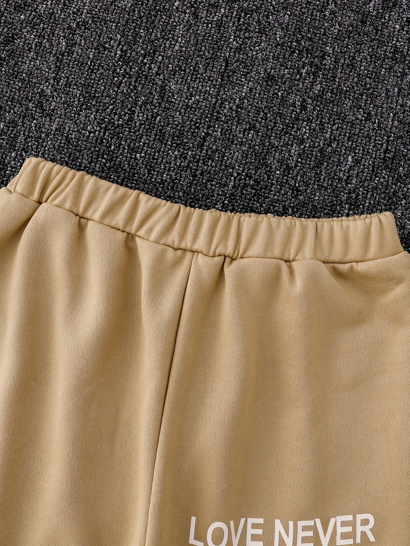 Girls ''Love Never Fails'' Letter Long Pants