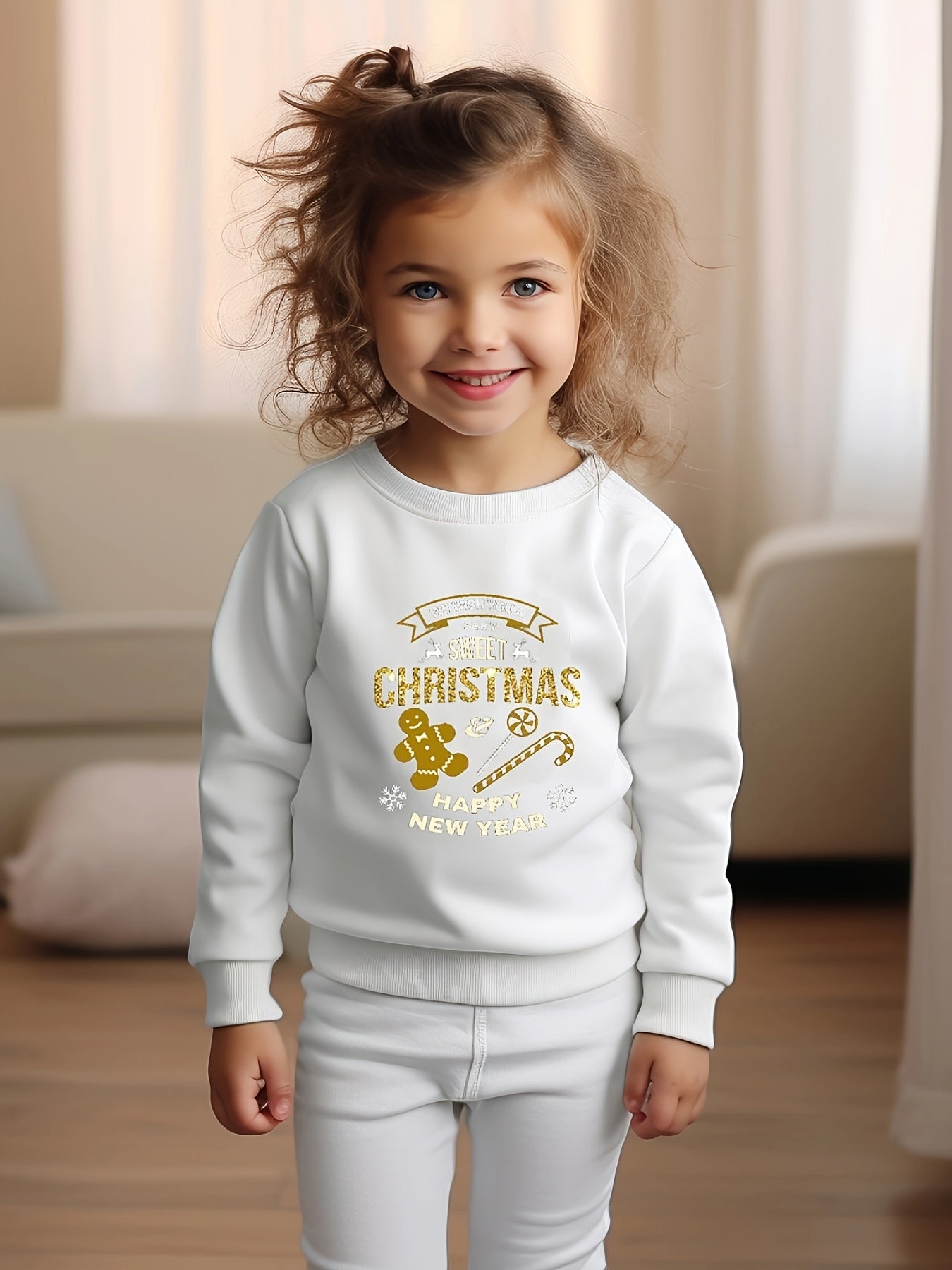 OERYUI Toddler Kids Christmas Cartoon & Letter Print Sweatshirt