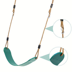 Kids Outdoor Swing Seat with Adjustable Ropes
