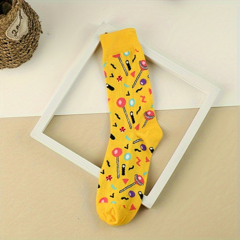 Candy Print Socks Women's Stockings