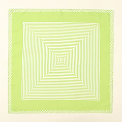 Green Bandana Satin Head Wrap Scarf Women Necke