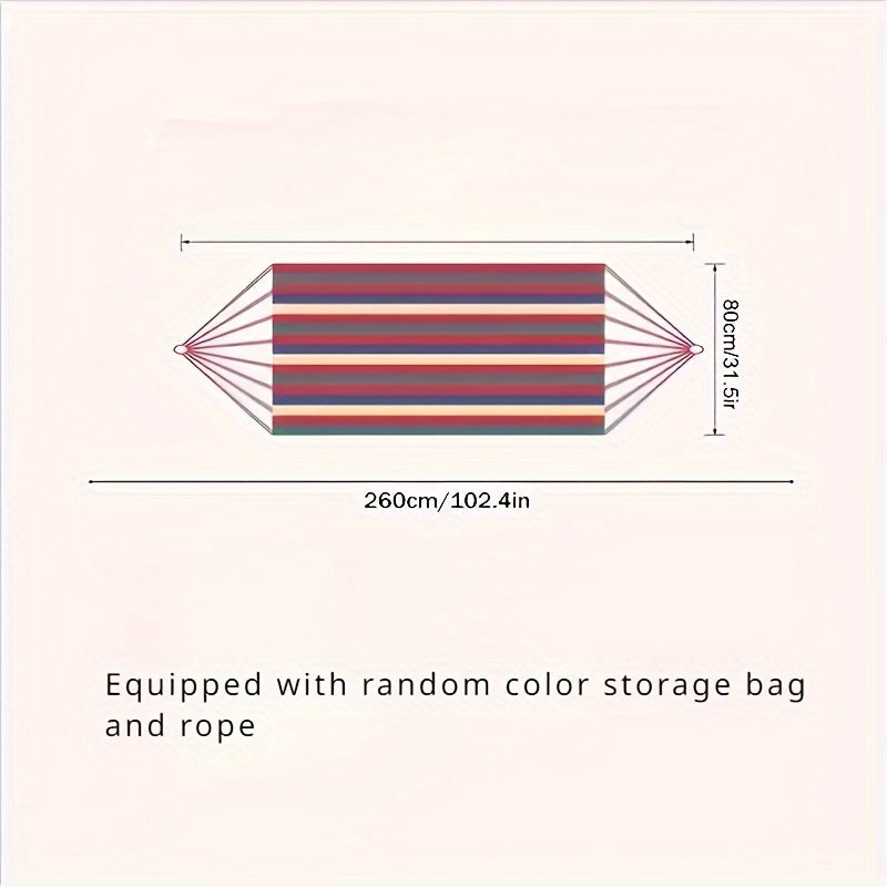 Thick Canvas Hammock Outdoor Camping Swing Double Hammock