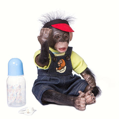 19-Inch Reborn Monkey Baby Doll Preemie Orangutans Monkey Doll