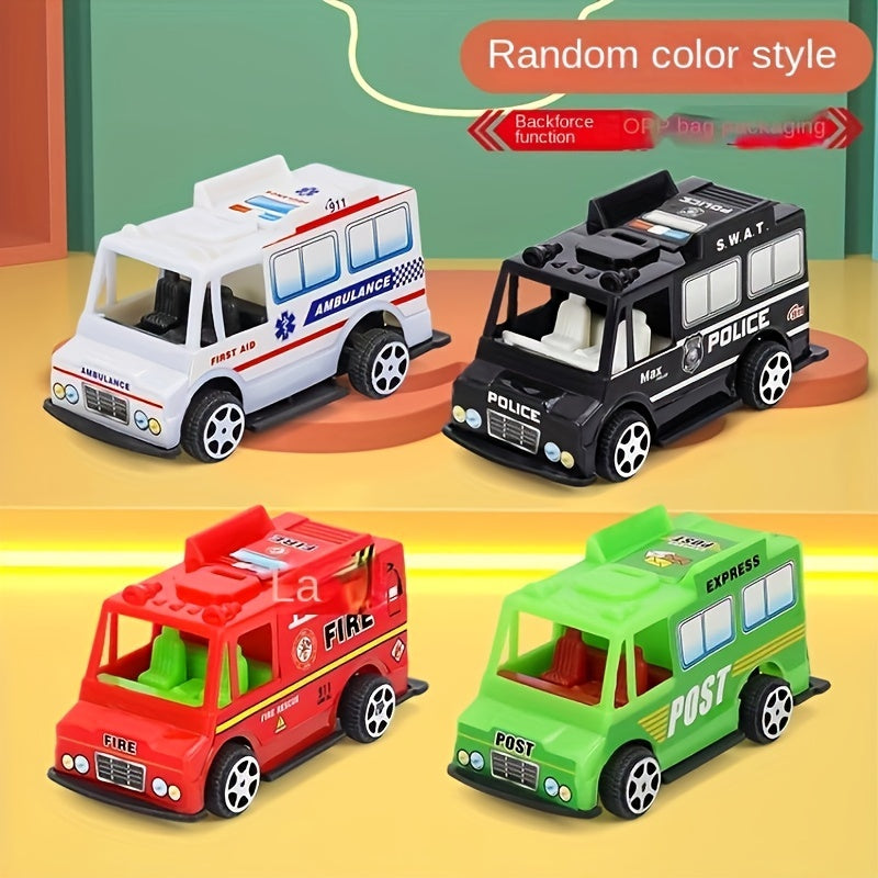 Pull Back Toy Car Fast Food Bus Mold Inertia Educational Toy