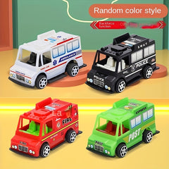 Pull Back Toy Car Fast Food Bus Mold Inertia Educational Toy