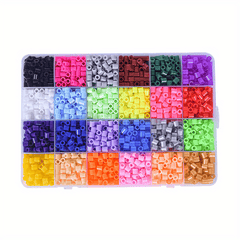 2400pcs 4800pcs 5mm Candy Colors Mixed Beads Fuse Beads Refill Box